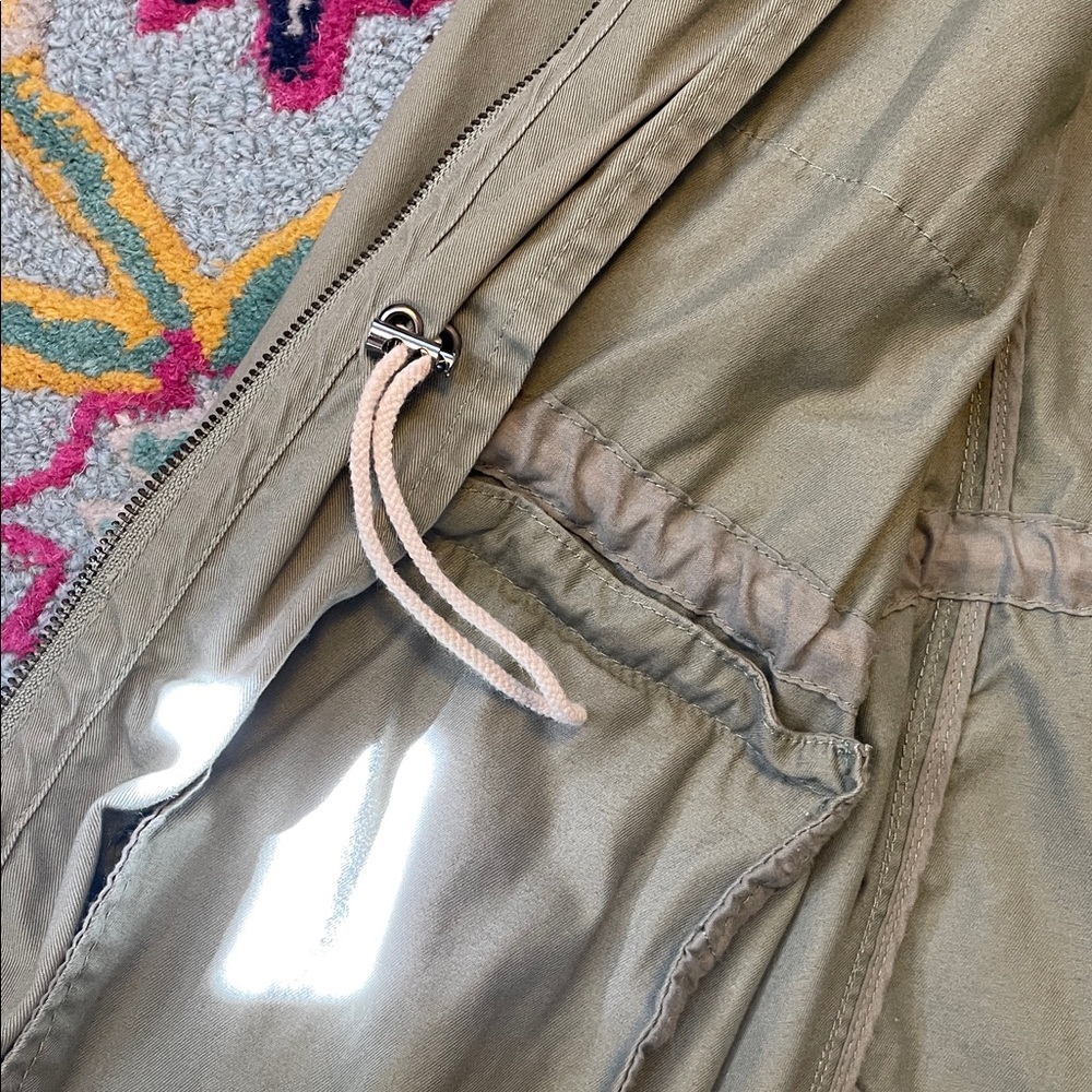 Thread & Supply Olive Green Utility Jacket with Drawcord Waist - Picture 8 of 8
